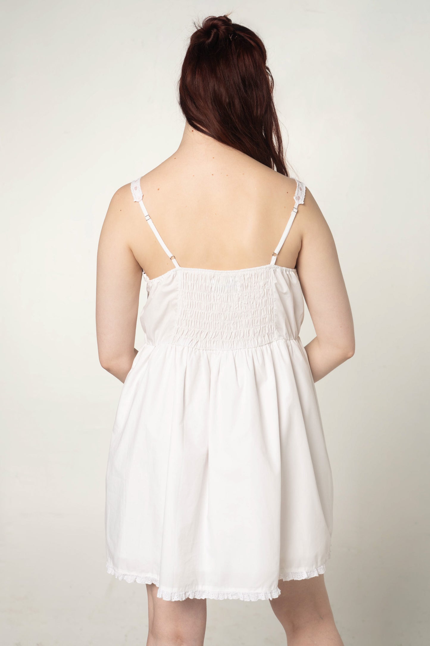 White Babydoll Sleeveless Dress Size Large / XL