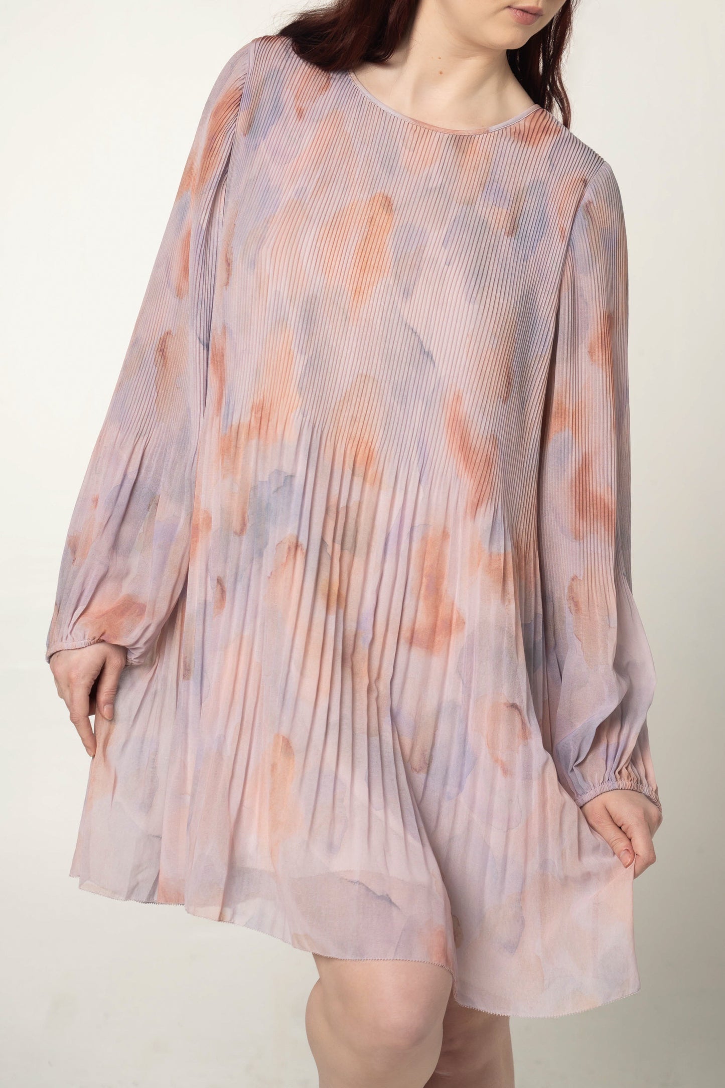 Wilfred Pastel Watercolour Pleated Dress Size XL