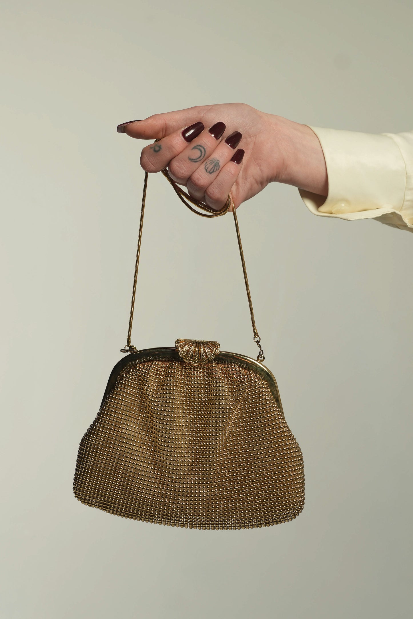 Vintage I.magnin Gold Chainmail Evening Bag