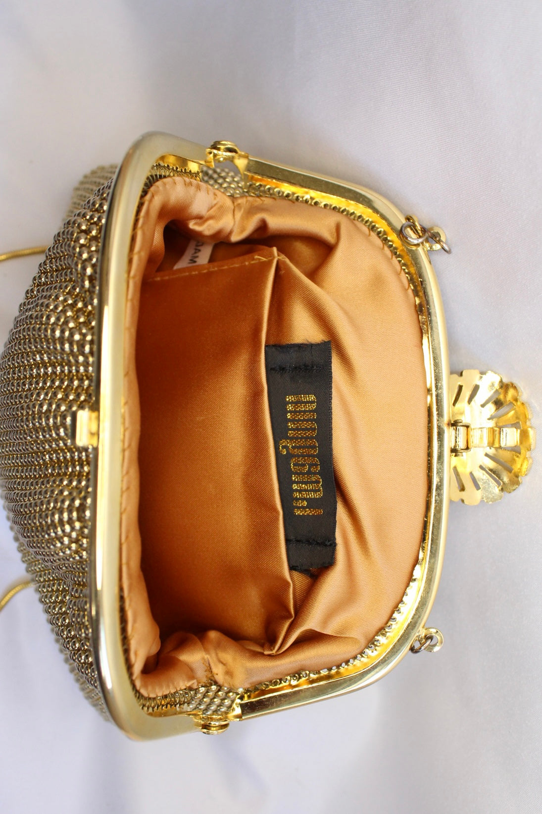 Vintage I.magnin Gold Chainmail Evening Bag