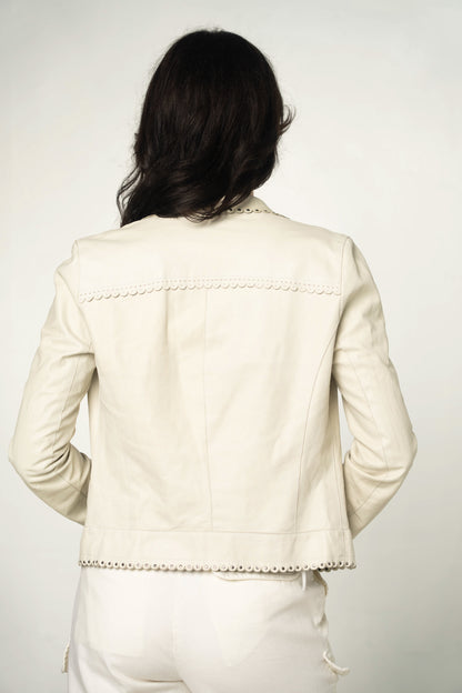 Joseph Mint Green Lambskin Jacket Size 36