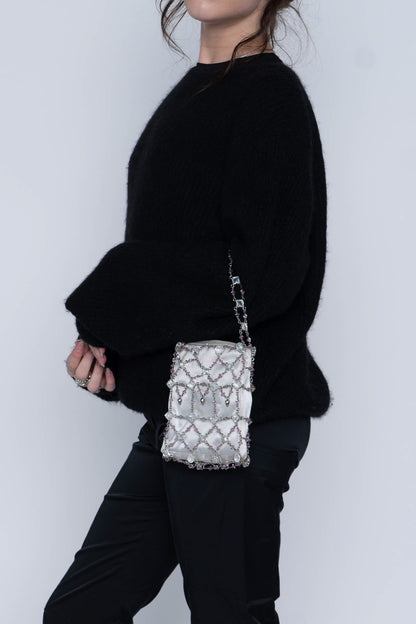 Swarovski Paris Beaded Evening Bag