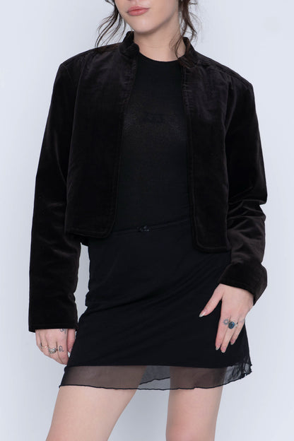 Vintage Lanz Brown Velvet Jacket Size Small