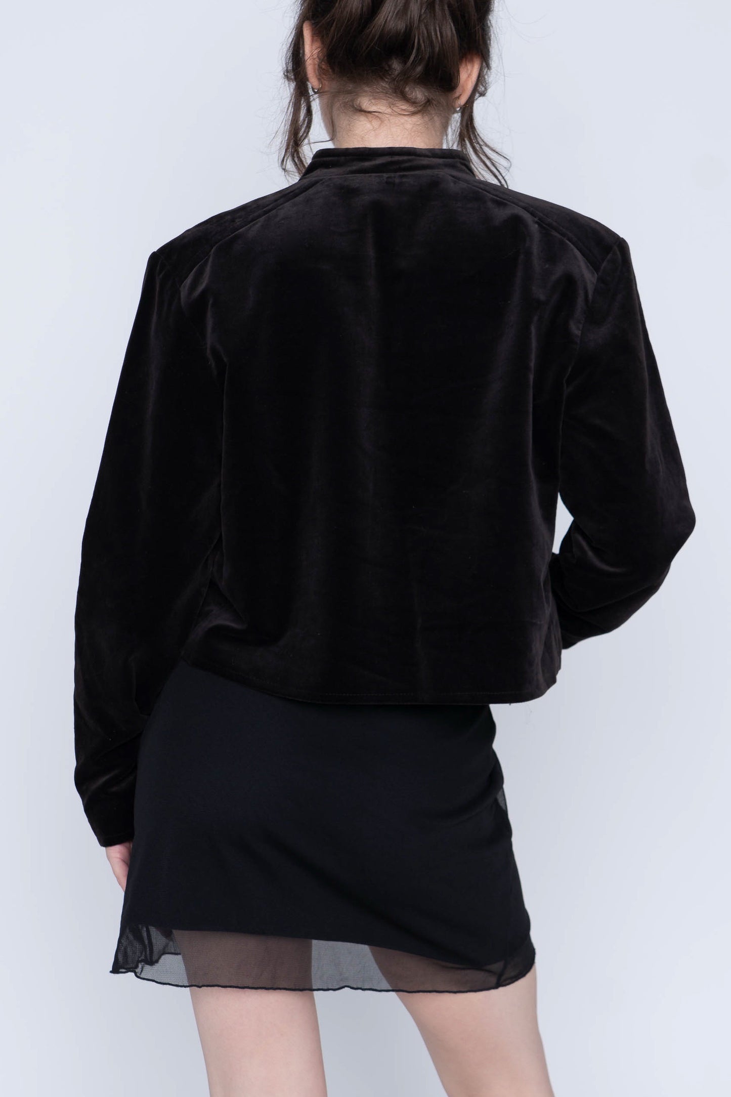 Vintage Lanz Brown Velvet Jacket Size Small