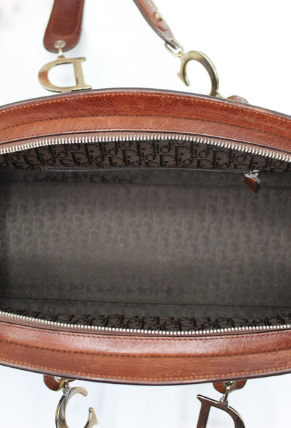 2005 Dior by John Galliano Floral Embroidered Bowler Bag