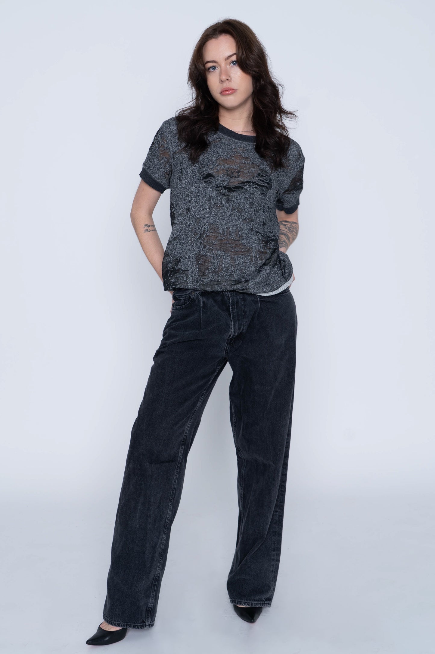 IRO ‘Nasta’ Distressed T-Shirt Size S