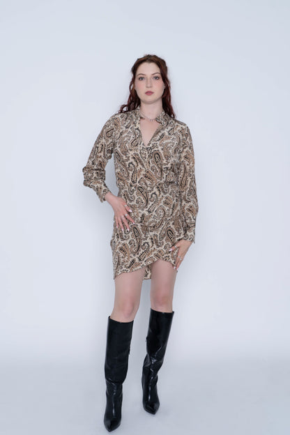 Nili Lotan 100% Silk ‘Leora’ Mini Dress Size 6